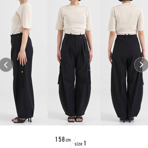 Double-waisted cocoon pants - Picture 4 of 13